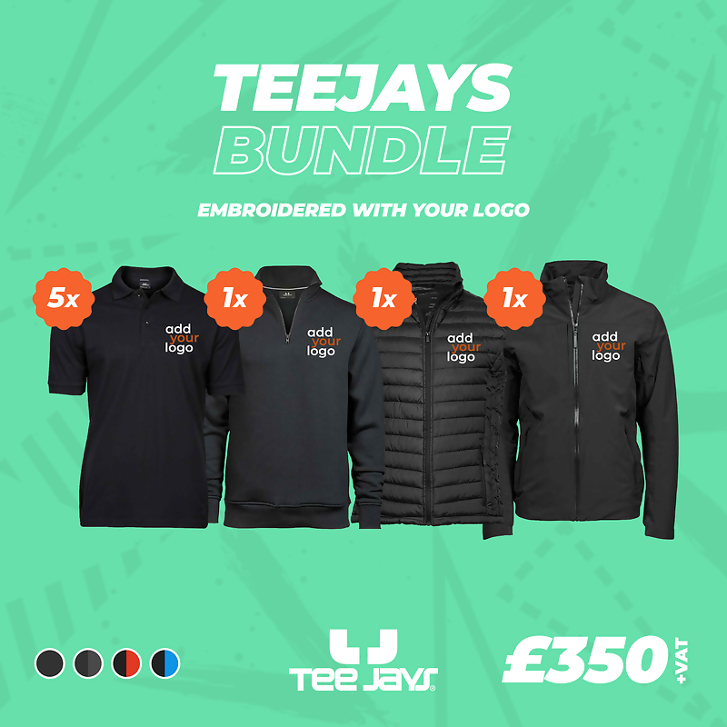 View our TeeJays Bundle, Price-&pound;350.00&nbsp;exc. VAT