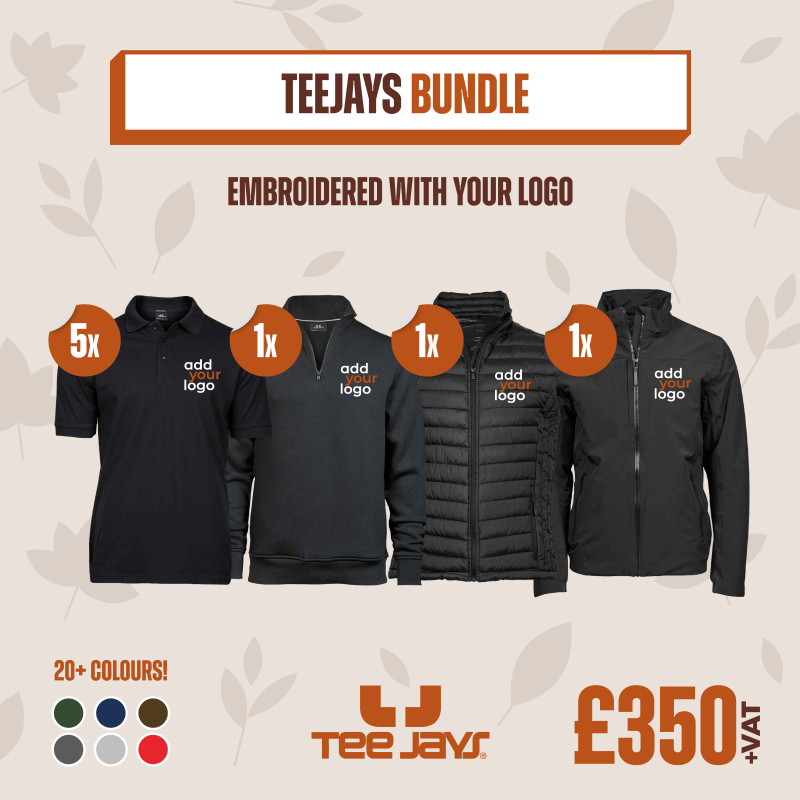 View our TeeJays Bundle, Price-&pound;350.00&nbsp;exc. VAT