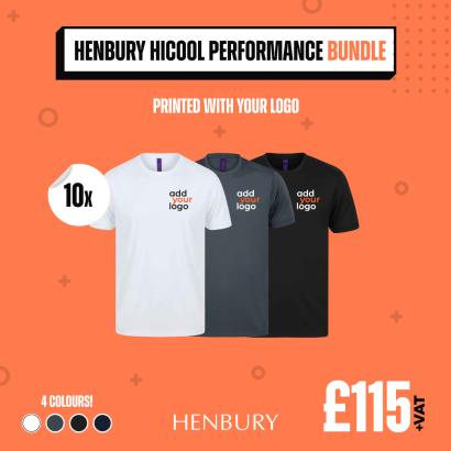 10 Henbury HiCool Performance T-Shirt Bundle