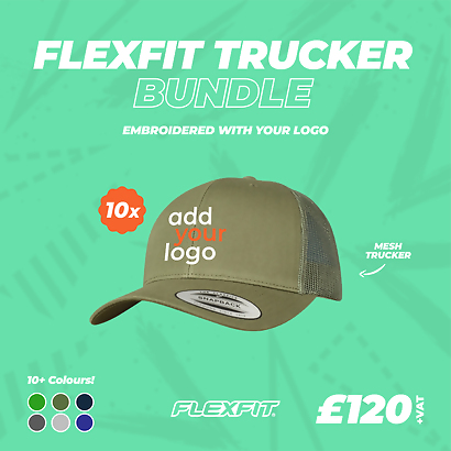 10 x Flexfit Retro Trucker Cap Bundle
