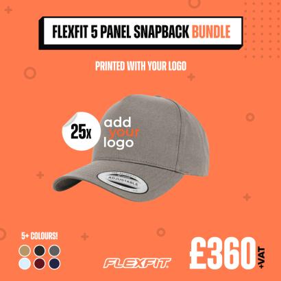 25 x Flexfit Snapback Cap Bundle