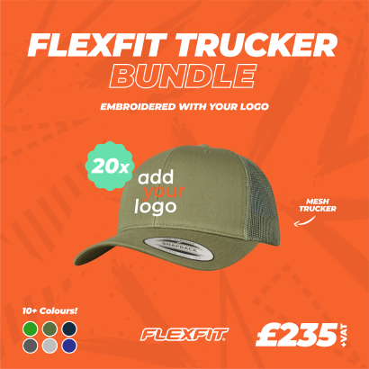 20 x Flexfit Retro Trucker Cap Bundle