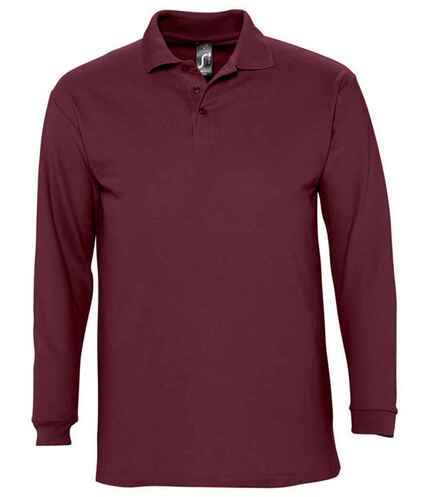 SOL'S Winter II Long Sleeve Cotton Piqué Polo Shirt