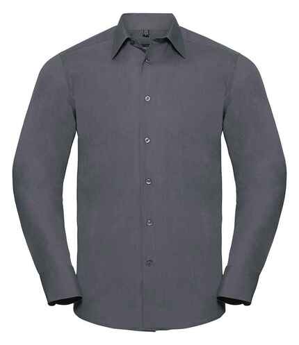 Russell Athletic Collection Long Sleeve Tailored Poplin Shirt