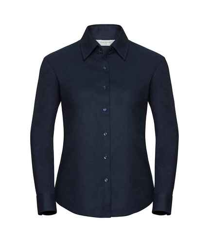 Russell Collection Ladies Long Sleeve Easy Care Oxford Shirt