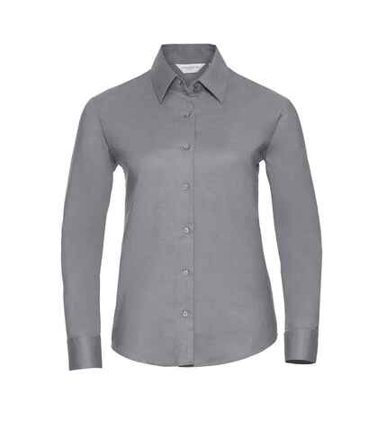 Russell Collection Ladies Long Sleeve Easy Care Oxford Shirt