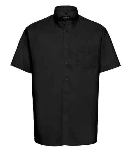 Russell Collection Short Sleeve Easy Care Oxford Shirt