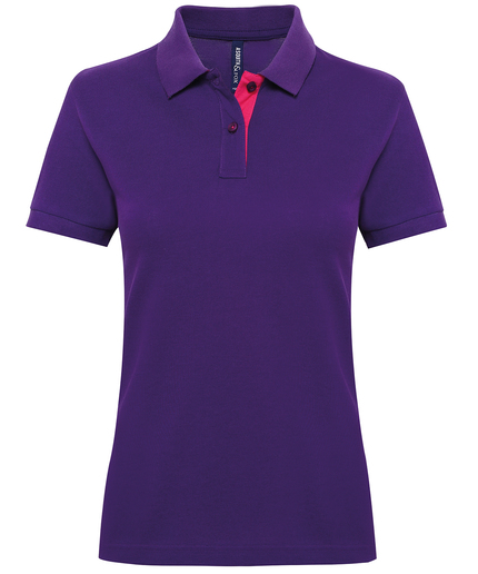Women's Contrast Polo