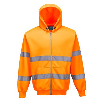 Hi-Vis Zipped Hoodie