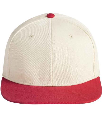 Beechfield Contrast Flat Peak 6 Panel Cap