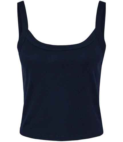 Bella Ladies Micro Rib Spaghetti Strap Tank Top