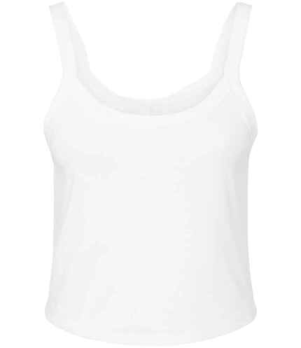 Bella Ladies Micro Rib Spaghetti Strap Tank Top