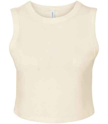 Bella Ladies Micro Rib Muscle Crop Tank Top