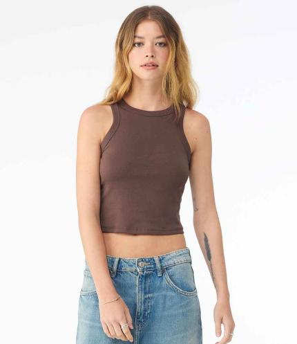 Bella Ladies Micro Rib Racer Tank Top