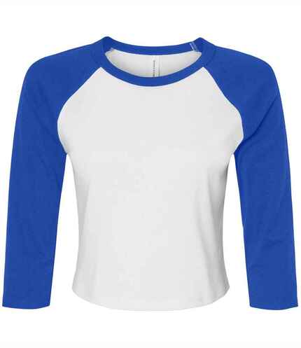 Bella Ladies Micro Rib 3/4 Raglan Baby T-Shirt