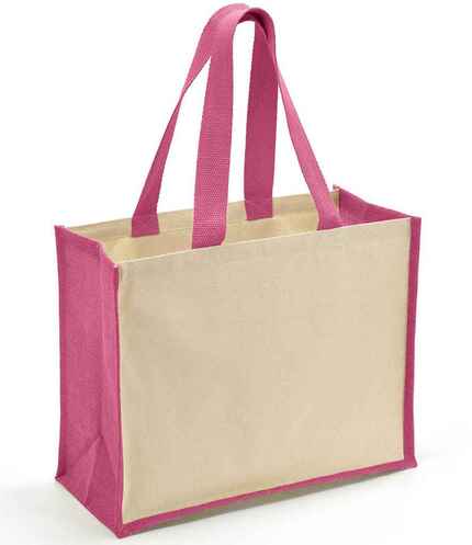 Brand Lab Jute and Canvas Shopper