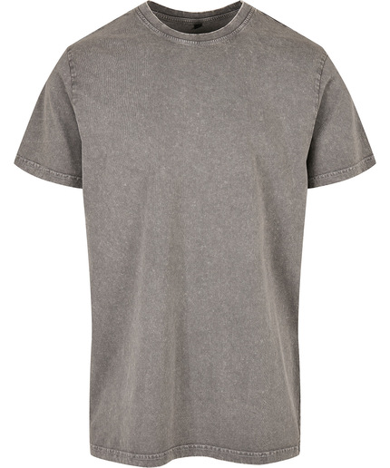 Acid Washed Round Neck Tee