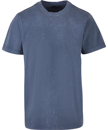 Acid Washed Round Neck Tee