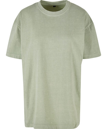 Womens Oversized Acid Wash Tee