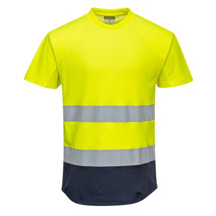 Hi-Vis Contrast Mesh Insert T-Shirt S/S 