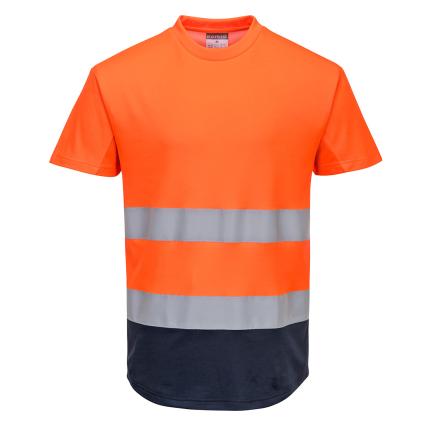 Hi-Vis Contrast Mesh Insert T-Shirt S/S 