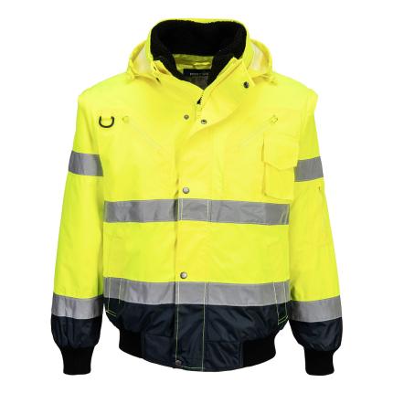 Hi-Vis 3-in-1 Contrast Bomber Jacket 