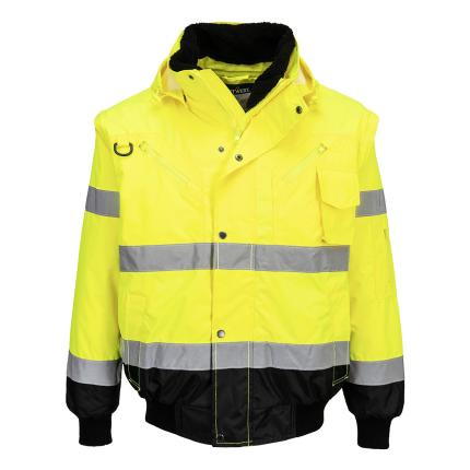 Hi-Vis 3-in-1 Contrast Bomber Jacket 