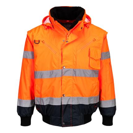 Hi-Vis 3-in-1 Contrast Bomber Jacket 