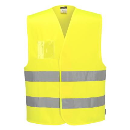 Hi-Vis Two Band Dual ID Holder Vest 