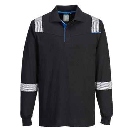 WX3 Modaflame Knit FR Long Sleeve Polo Shirt
