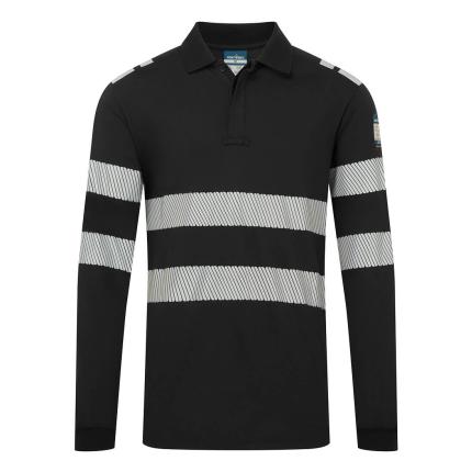 PW3 Modaflame Knit FR Long Sleeve Polo Shirt