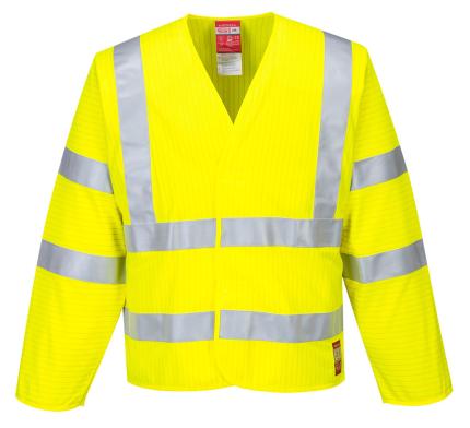 Bizflame Hi-Vis FR Long Sleeve Vest