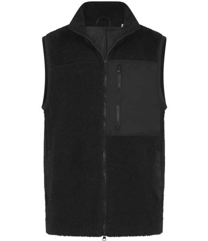 Front Row Recycled Sherpa Gilet