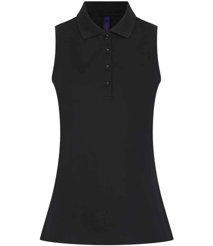 Henbury Ladies Sleeveless Coolplus® Polo Shirt
