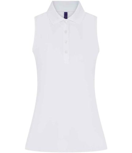 Henbury Ladies Sleeveless Coolplus® Polo Shirt