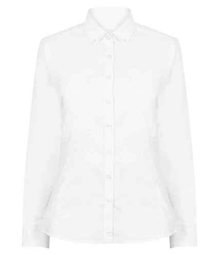 Henbury Ladies Modern Long Sleeve Regular Fit Oxford Shirt