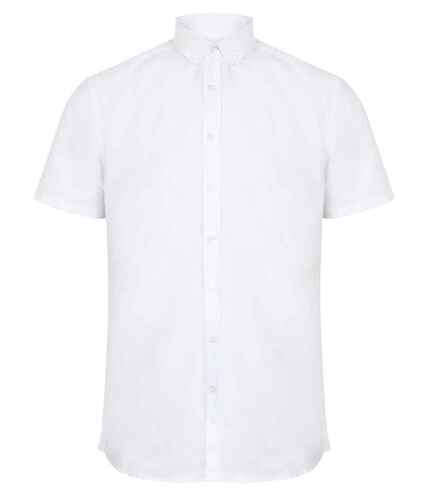 Henbury Modern Short Sleeve Regular Fit Oxford Shirt