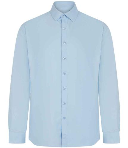 Henbury Long Sleeved Cotton Feel Coolplus® Shirt
