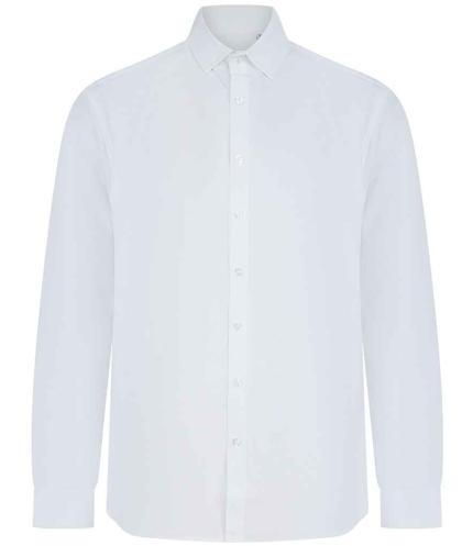 Henbury Long Sleeved Cotton Feel Coolplus® Shirt