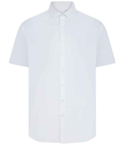 Henbury Short Sleeved Cotton Feel Coolplus® Shirt