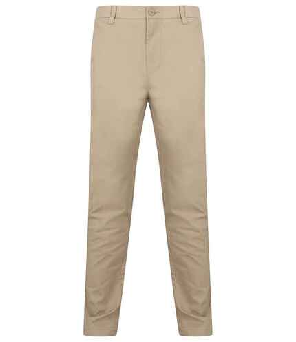 Henbury Stretch Flex Waistband Chino Trousers