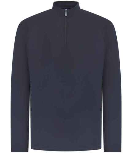 Henbury Zip Neck Wicking Top