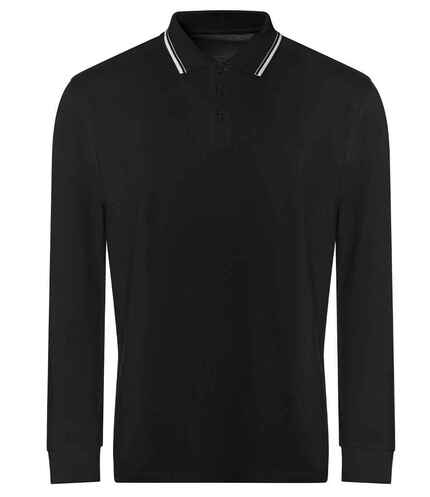 Long Sleeve Tipped 100 Polo Shirt