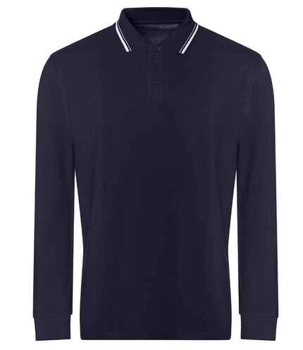 Long Sleeve Tipped 100 Polo Shirt