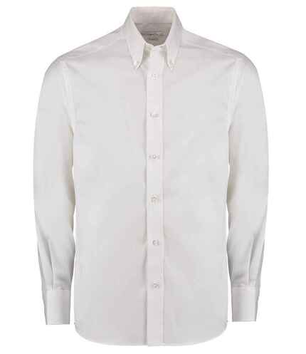 Kustom Kit Premium Long Sleeve Tailored Oxford Shirt