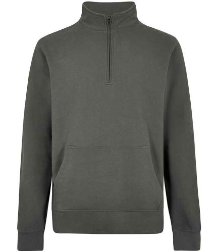 Kustom Kit Regular Fit 1/4 Zip Piqué Sweatshirt