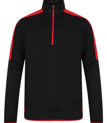 Finden + Hales Contrast Zip Neck Midlayer Top