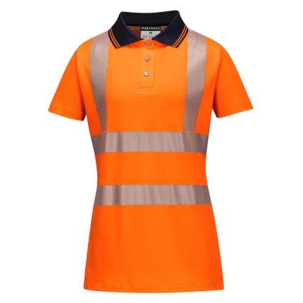 Hi-Vis Women's Cotton Comfort Pro Polo Shirt S/S 