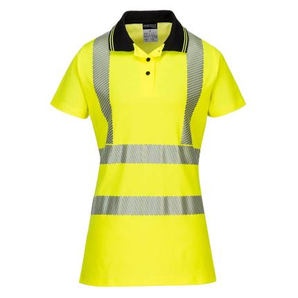 Hi-Vis Women's Cotton Comfort Pro Polo Shirt S/S 