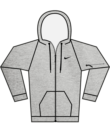 Nike Mens Full-zip Fitness Hoodie